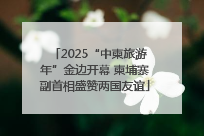2025“中柬旅游年”金边开幕 柬埔寨副首相盛赞两国友谊