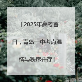 2025年高考首日，青岛一中考点温情与秩序并存